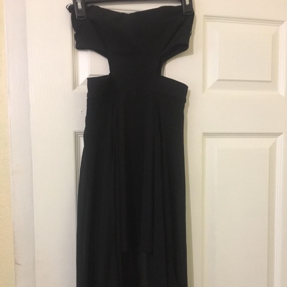 Sexy black cutout dress